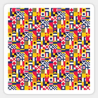 Flag Semaphore Pattern Sticker